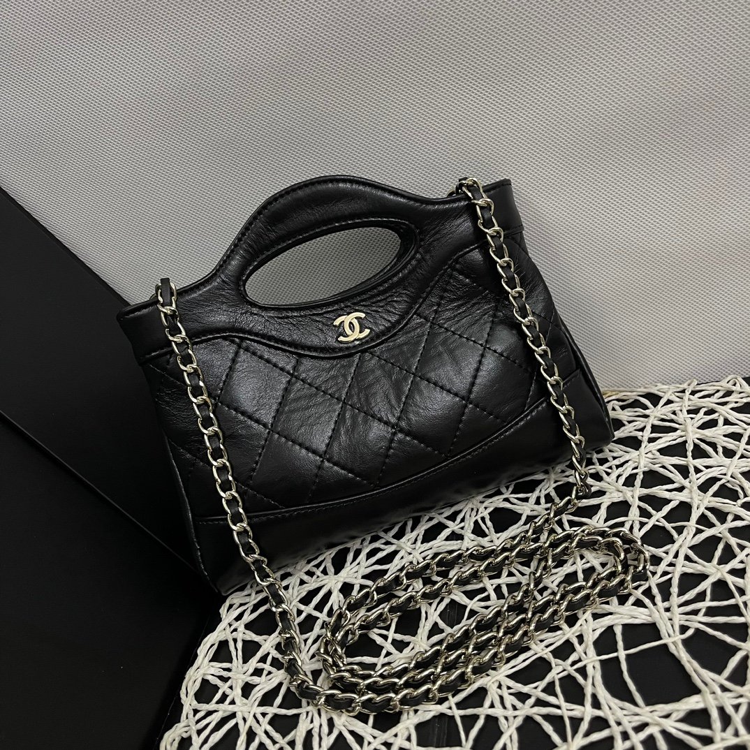 CC Coco Handle Small Black Caviar - Bag