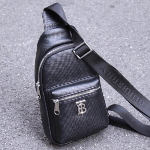 BBR Monogram Leather Sling Bag Black Leather - Bag