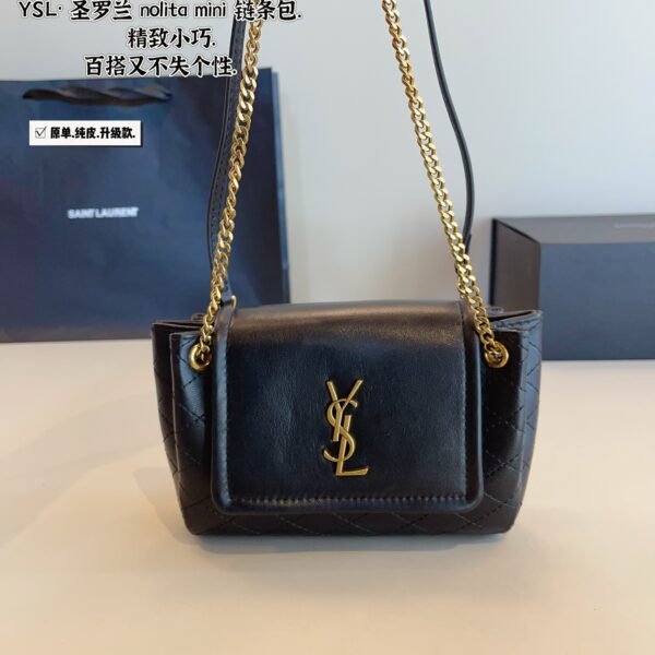 YSL Nolita Mini Black Leather - Bag