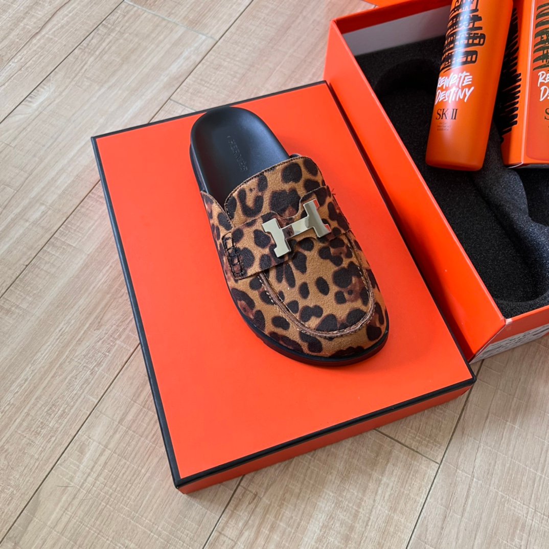 HM Oran Sandals Leopard Print - Slides - Image 4