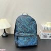 BBR Monogram Print Backpack Blue - Backpack