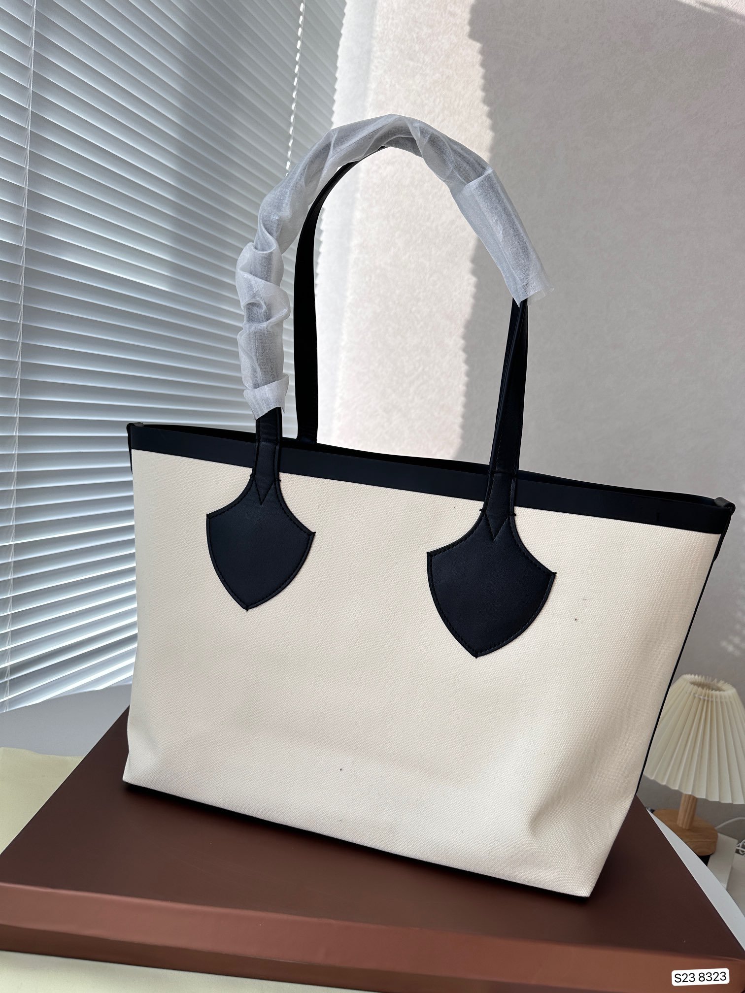 BBR Medium Title Vintage Check Beige/Black - Bag - Image 7