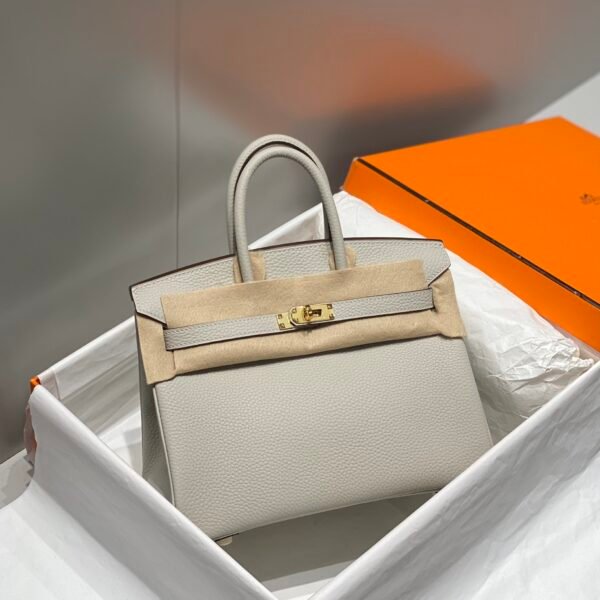 HM Birkin 25 Pearl Grey Togo Leather - Bag
