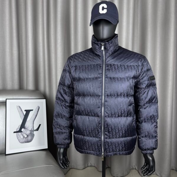 CD Oblique Down Jacket Navy Oblique - Jacket