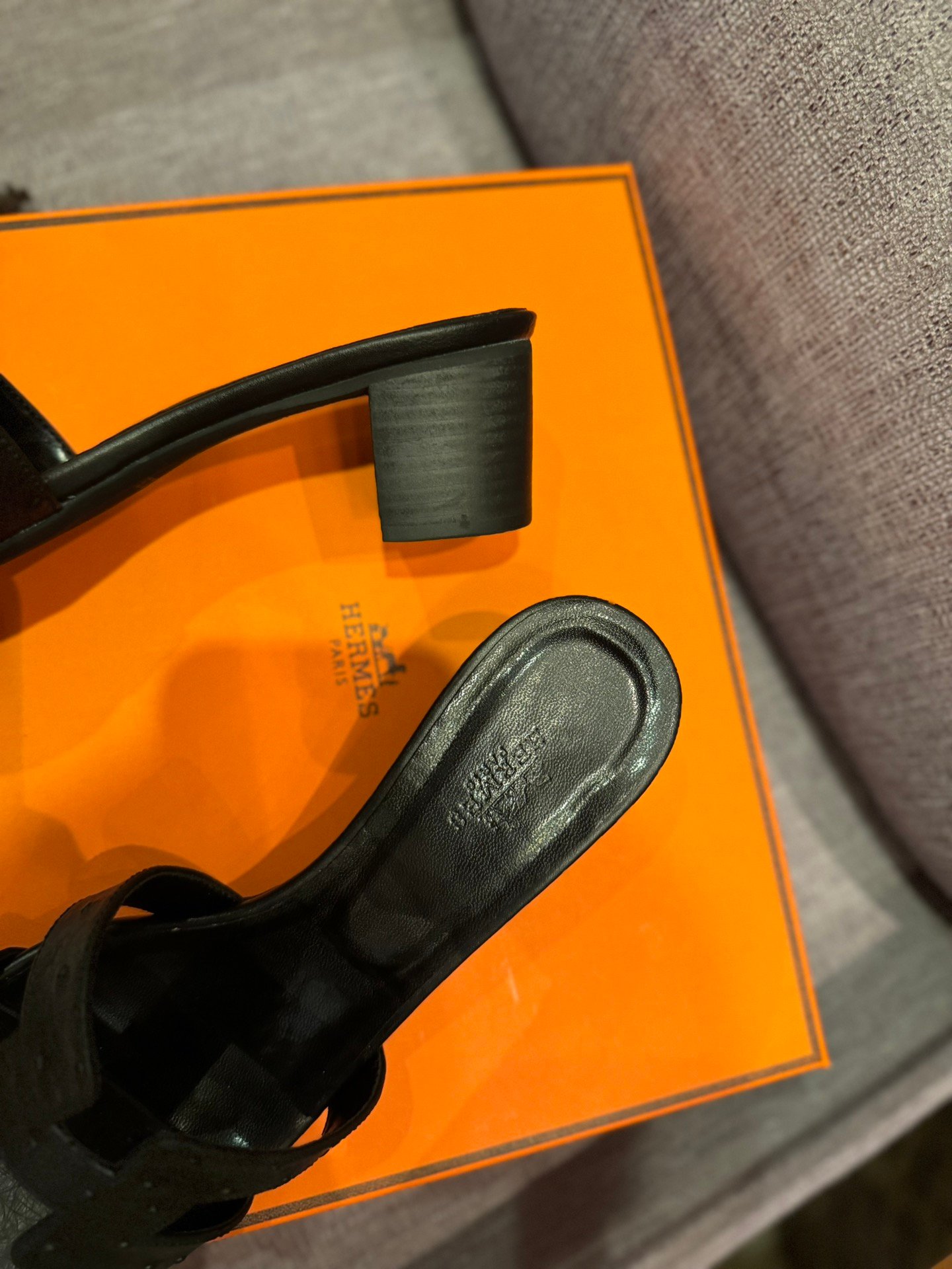HM Oran Sandals Black Leather - Sandals - Image 4
