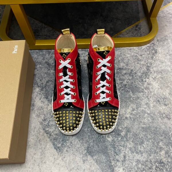 CL Louis Junior Spikes Orlato Black/Red/Gold - Sneakers