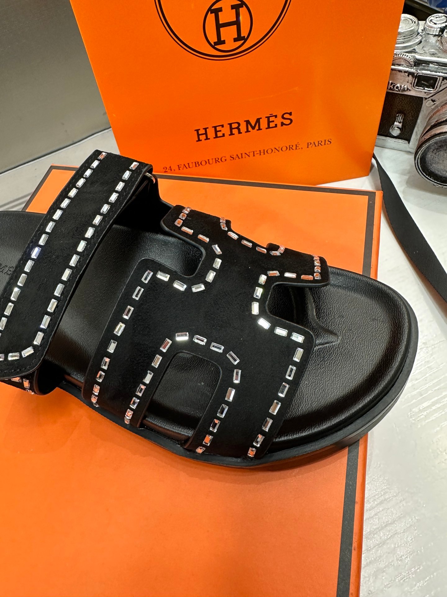 HM Oran Sandals Black Leather - Sandals - Image 5