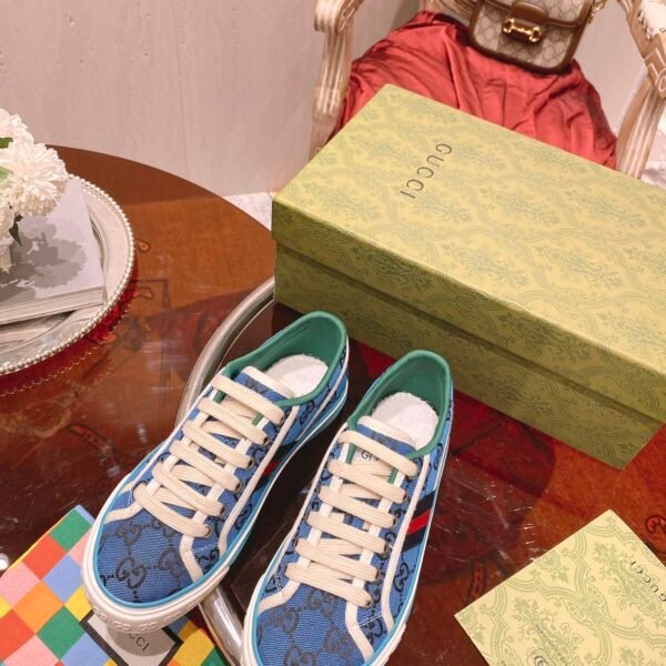 GG Tennis 1977 Blue GG Canvas - Sneakers