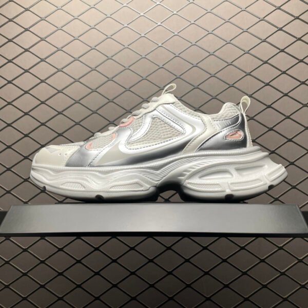 BAL Triple S White/Silver - Sneakers