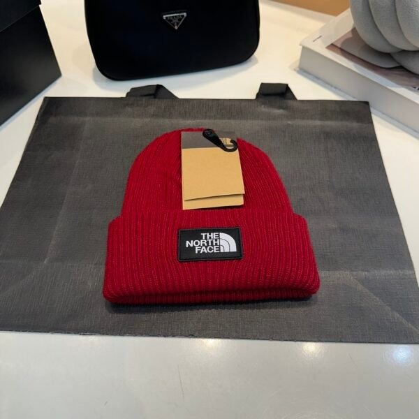 TNF Logo Beanie Red Wool - Hat