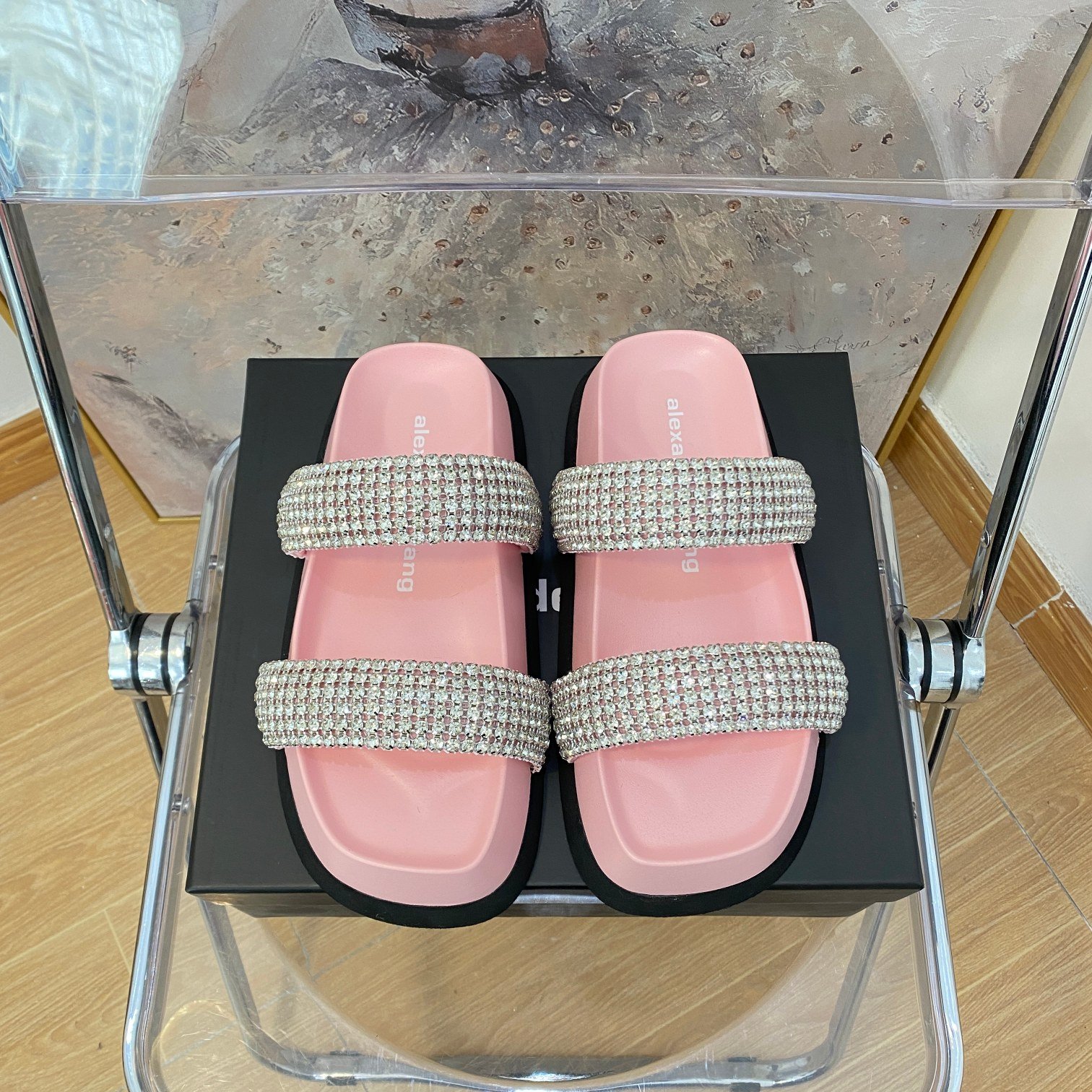 AW Amelia Crystal Pink - Sandals