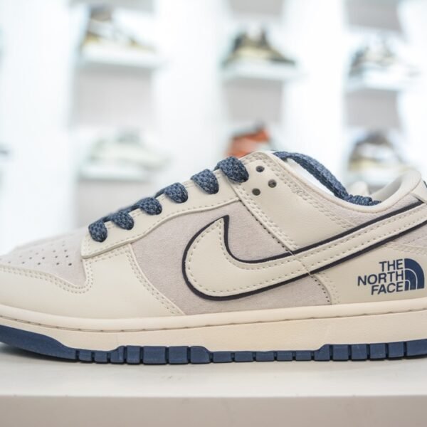 NK Dunk Low TNF Cream/Blue - Sneakers