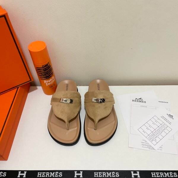 HM Oran Sandals Beige Suede - Sandals