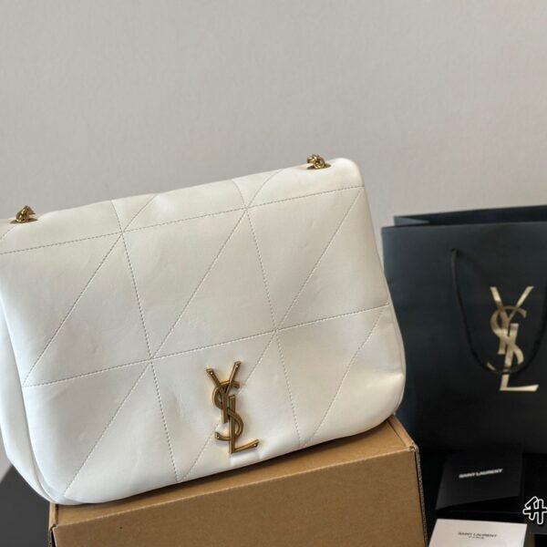 YSL Loulou Medium White Leather - Bag