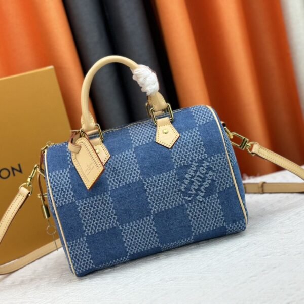 LV Speedy Bandoulière 20 Damier Azur Denim - Bag