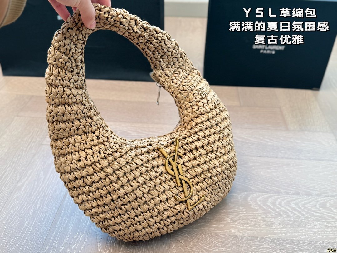 YSL Le 5 à 7 Hobo Raffia - Bag - Image 3