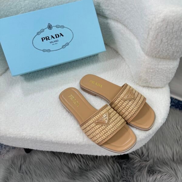 PR Woven Raffia Slides - Slides