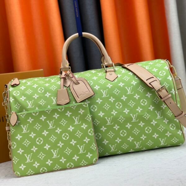 LV Keepall Bandoulière 50 Green Monogram - Bag