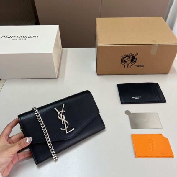 YSL Kate Wallet on Chain Black Leather - Bag