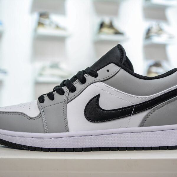 NK Air Jordan 1 Low White/Grey/Black - Sneakers