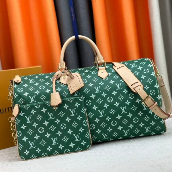 LV Keepall Bandoulière 50 Green Monogram - Bag