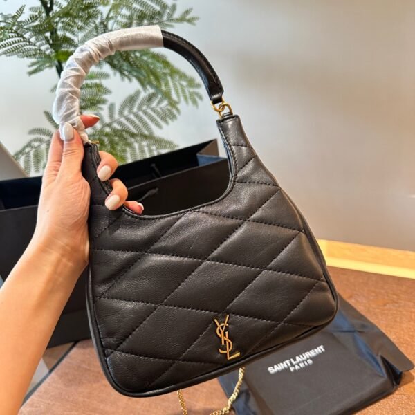 YSL Le 5 à 7 Hobo Small Black Leather - Bag