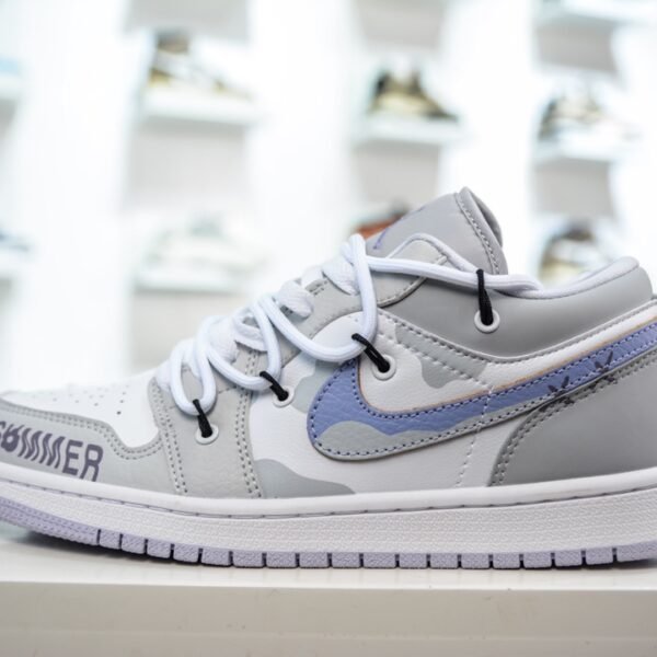 NK Air Jordan 1 Low SE Grey/White - Sneakers