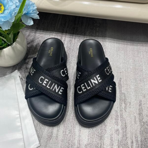 CEL CEL Triomphe Mesh Slides Black - Slides
