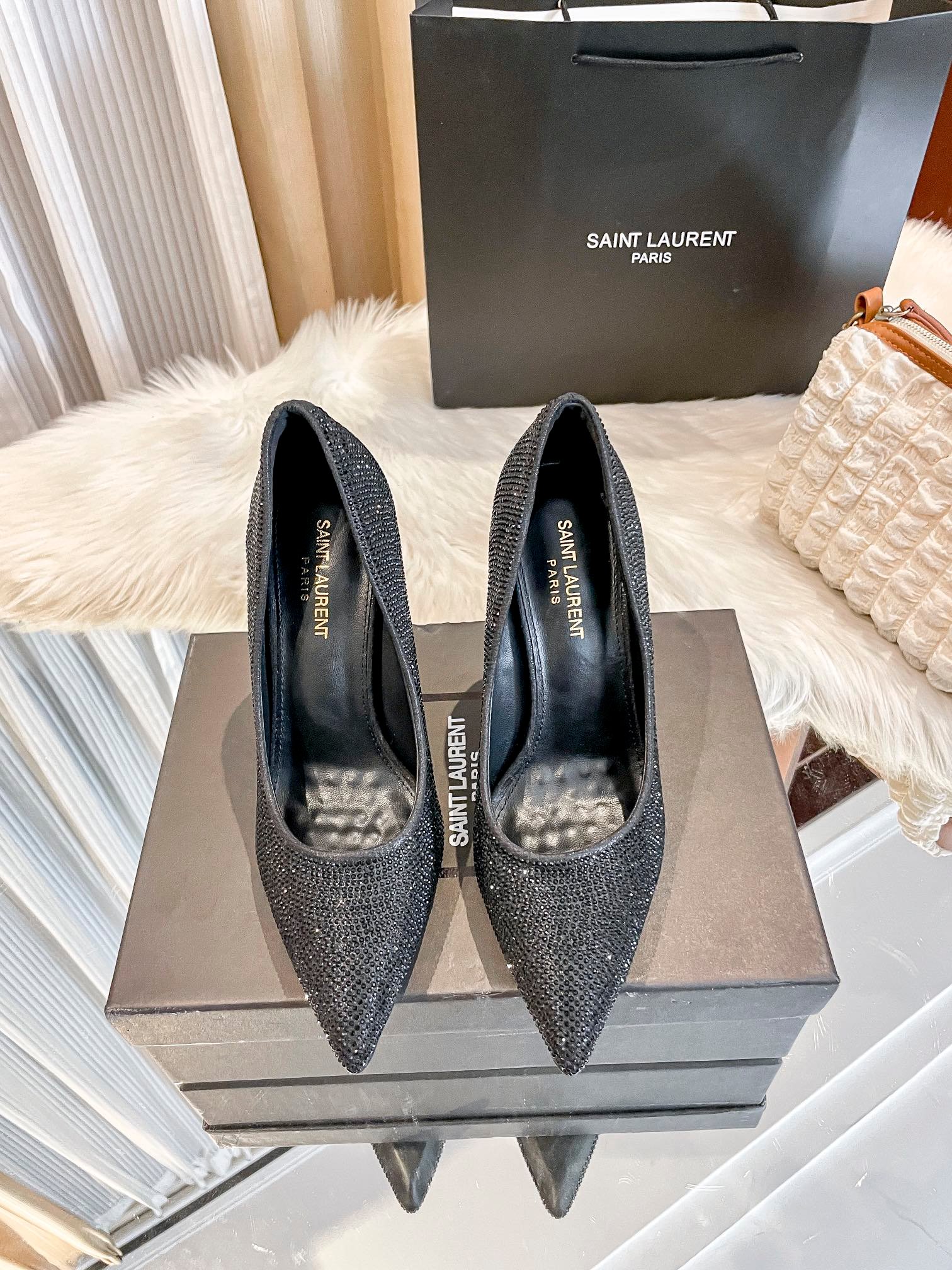 YSL Opyum Pumps Black Crystal - Heels - Image 2