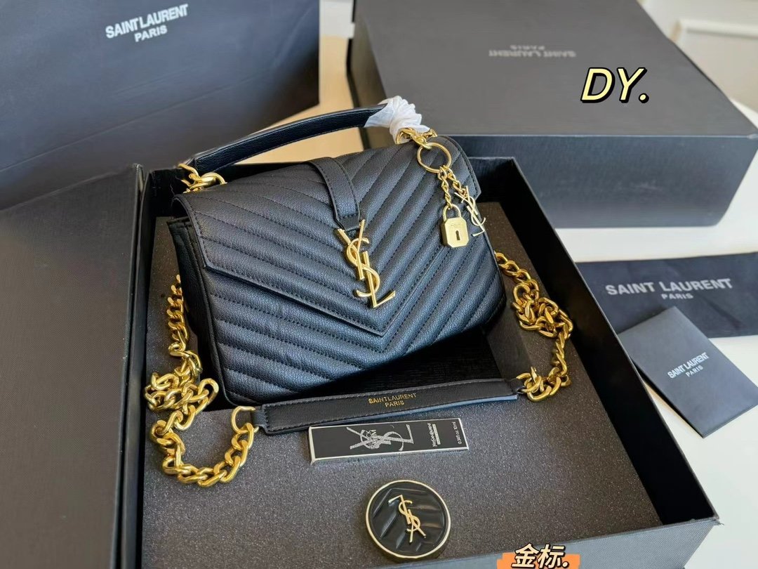 YSL Loulou Small Black Leather - Bag - Image 2