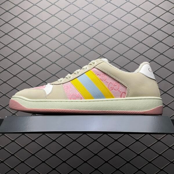 GG Screener Beige/Pink GG Canvas - Sneakers