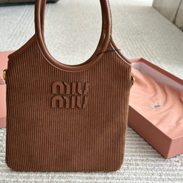 MIU Wander Matelassé Brown Corduroy - Bag