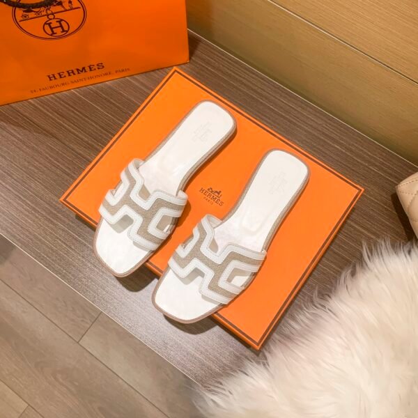 HM Oran Sandals White/Beige - Slides