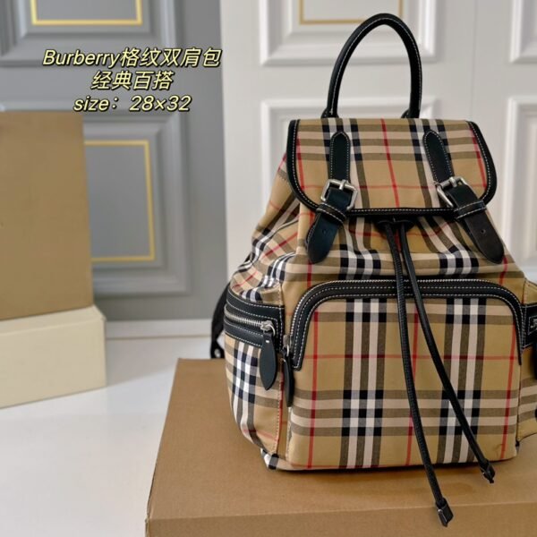 BBR Vintage Check Backpack Beige Check - Backpack