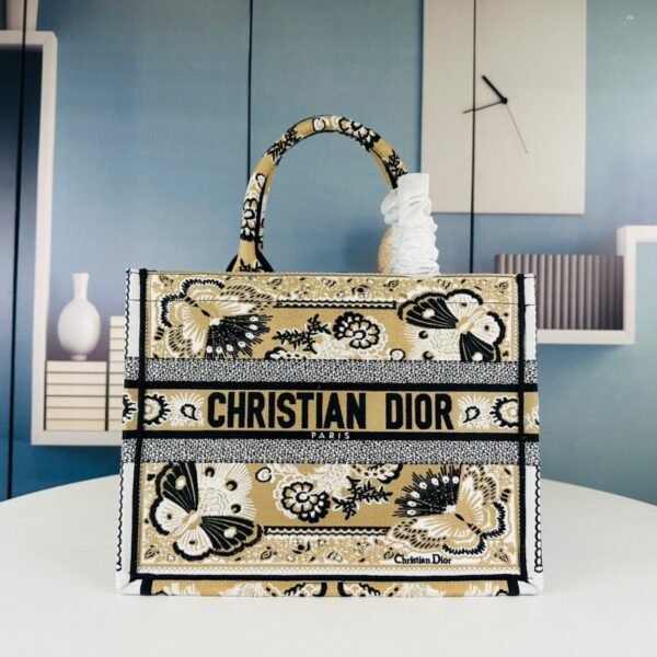 CD Book Tote Embroidered Canvas - Bag