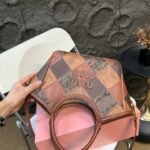 MIU Patchwork Leather Bag Brown Leather – Borsa
