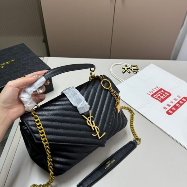 YSL Loulou Large Black Leather - Bag