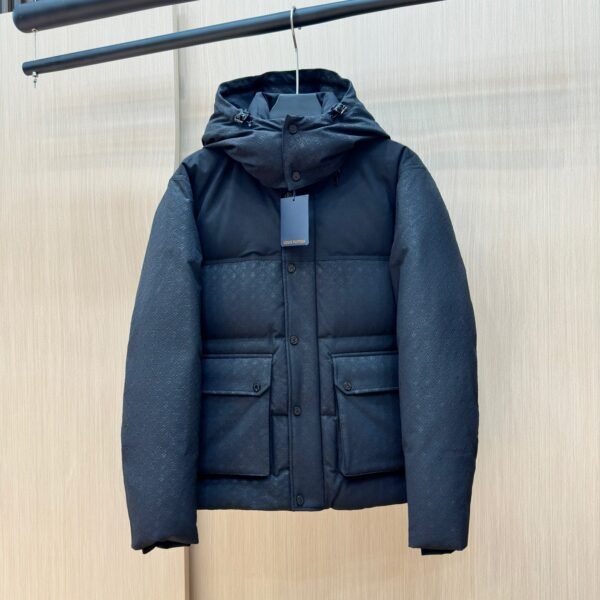 LV Monogram Puffer Jacket Black Monogram - Jacket