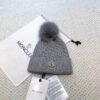 MCL Cable Knit Beanie Grey Wool - Hat – Red · Ref. CL2460