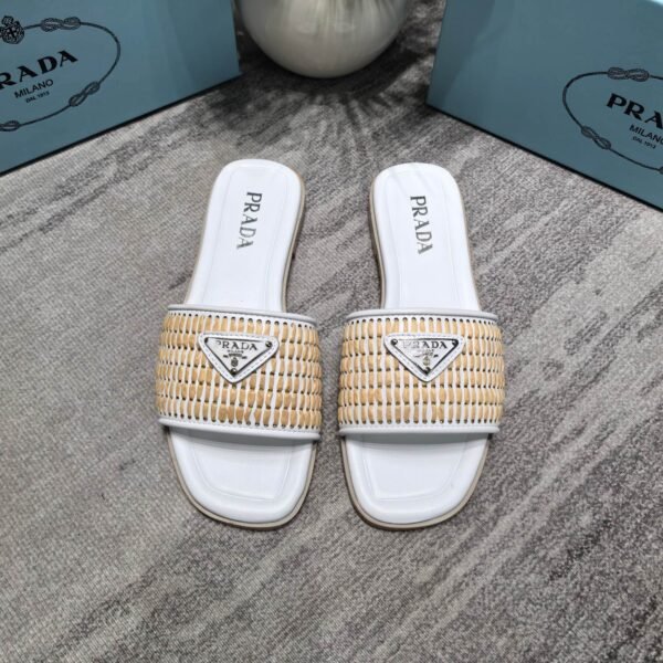 PR Woven Raffia Slides - Slides