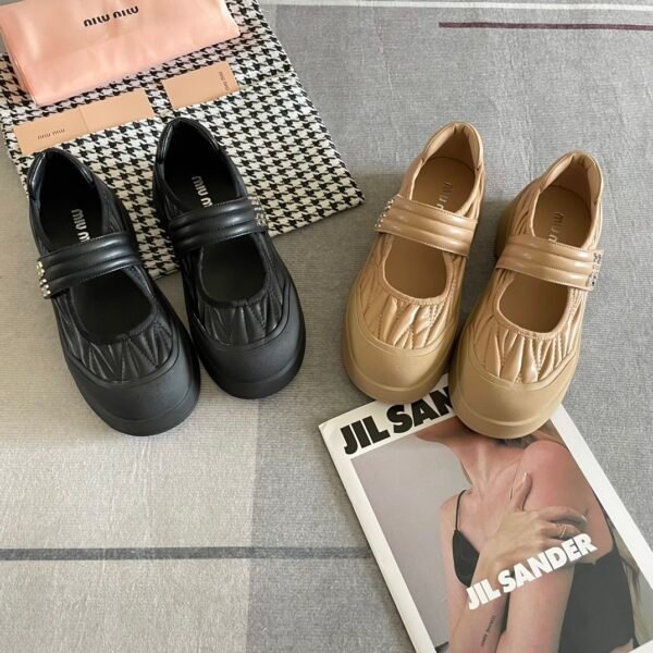 MIU Quilted Mary Jane - Shoes