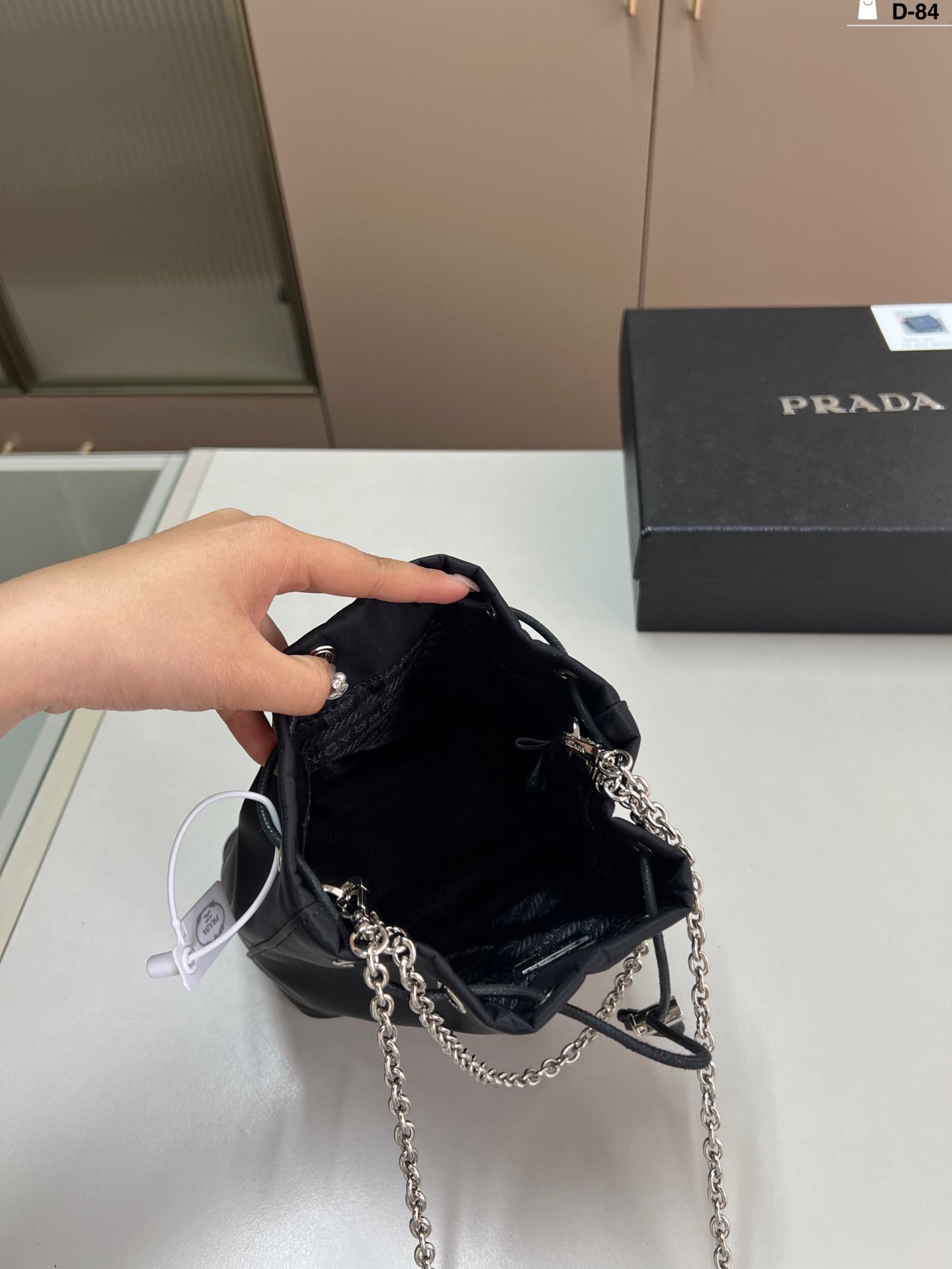 PR Nylon Mini Bag Black Nylon - Bag - Image 9