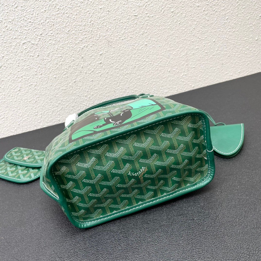 GYD Anjou 20cm Green Monogram - Bag - Image 6
