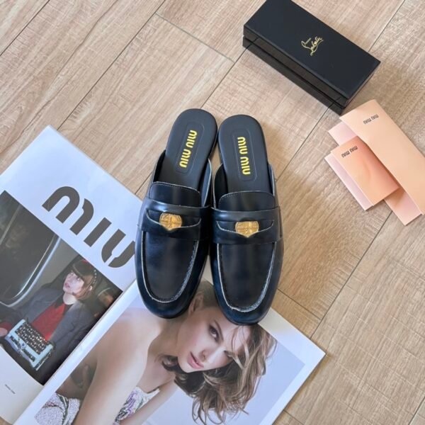 MIU Gold Coin Loafers - Shoes