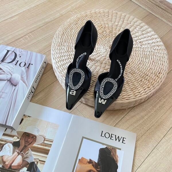 AW Amina Crystal Embellished Pumps - Heels