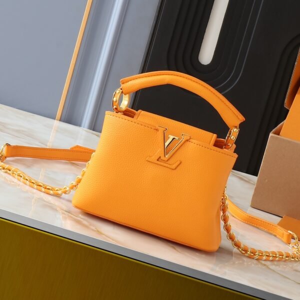 LV Capucines BB Orange Leather - Bag