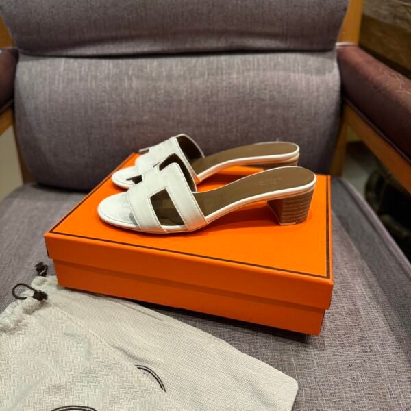 HM Oran Sandals White Leather - Sandals