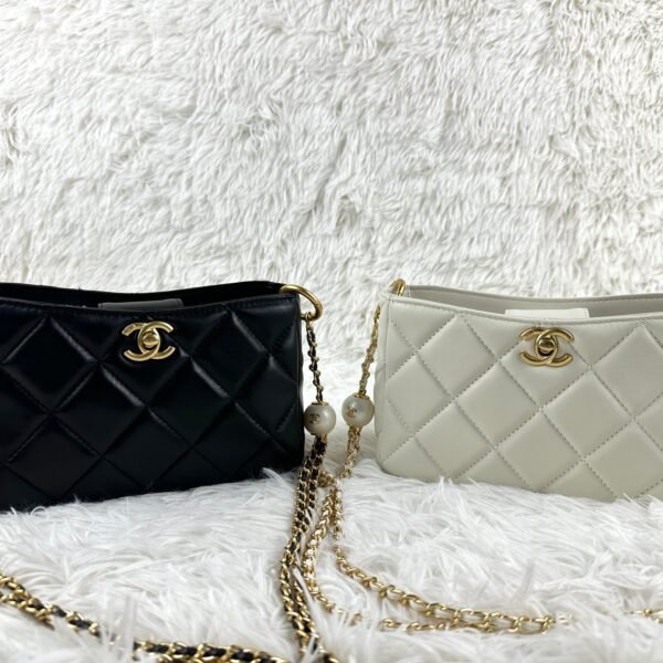 CC Pearl Crush Mini Black/White Leather - Bag