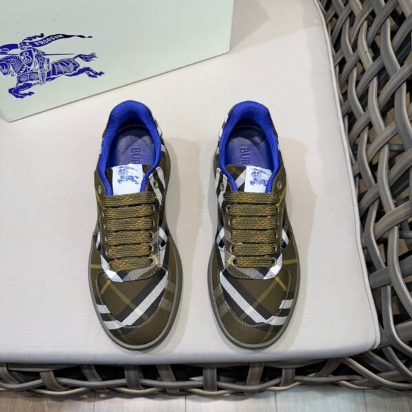 BBR Vintage Check Low-Top Sneakers Olive Check - Sneakers