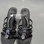 AW Nova Crystal Logo Sandals – Heels